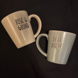 Rise & Grind and Deja Brew Espresso Mug Set